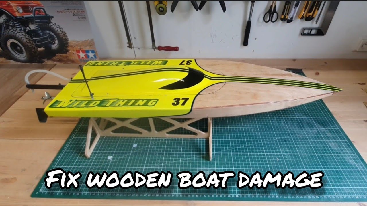 RC boat build: How to fix / damage repair