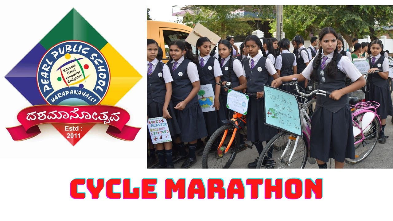 CYCLE MARATHON #Pearl Public School Harapanahalli