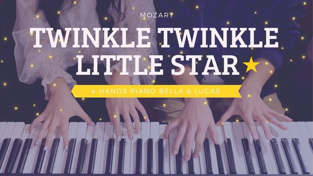 🎵Mozart (모차르트) - Twinkle Twinkle Little Star (작은별 변주곡) | 4hands piano