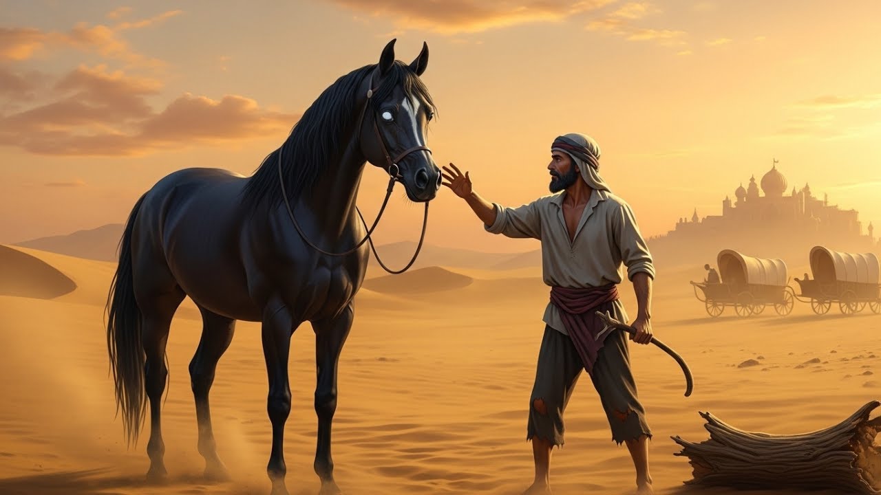 قصة الحصان الأعمى والكنز الخفي… كيف قاد حطابًا فقيرًا إلى مصير لم يكن في الحسبان؟
