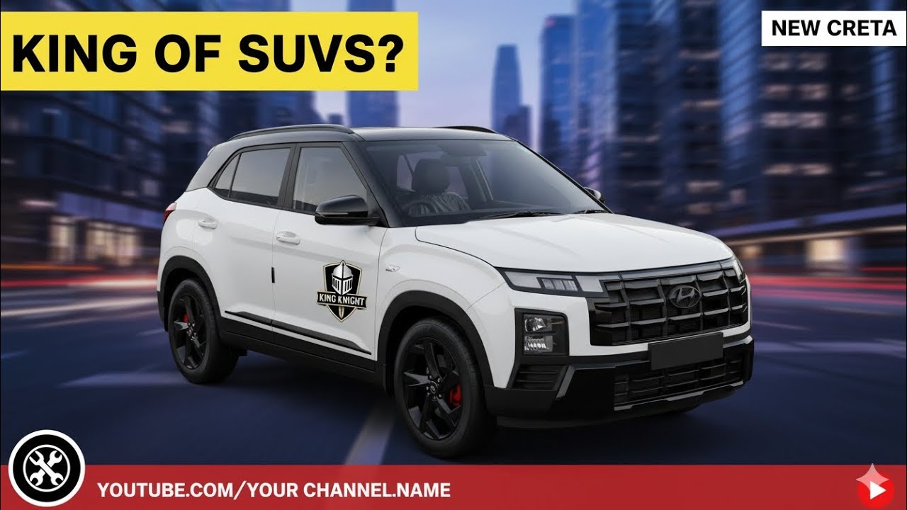 Hyundai Creta king knight special edition white detailed view.