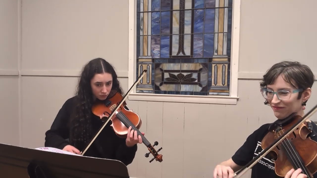 🥳first runthrough w/ my student•Bach Double in d minor #violinstudent #duet #2026music #bachdouble 