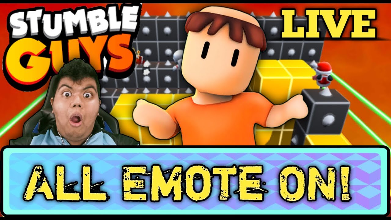 MABAR STUMBLE GUYS ALL EMOTE ON! Stumble Guys [LIVE]