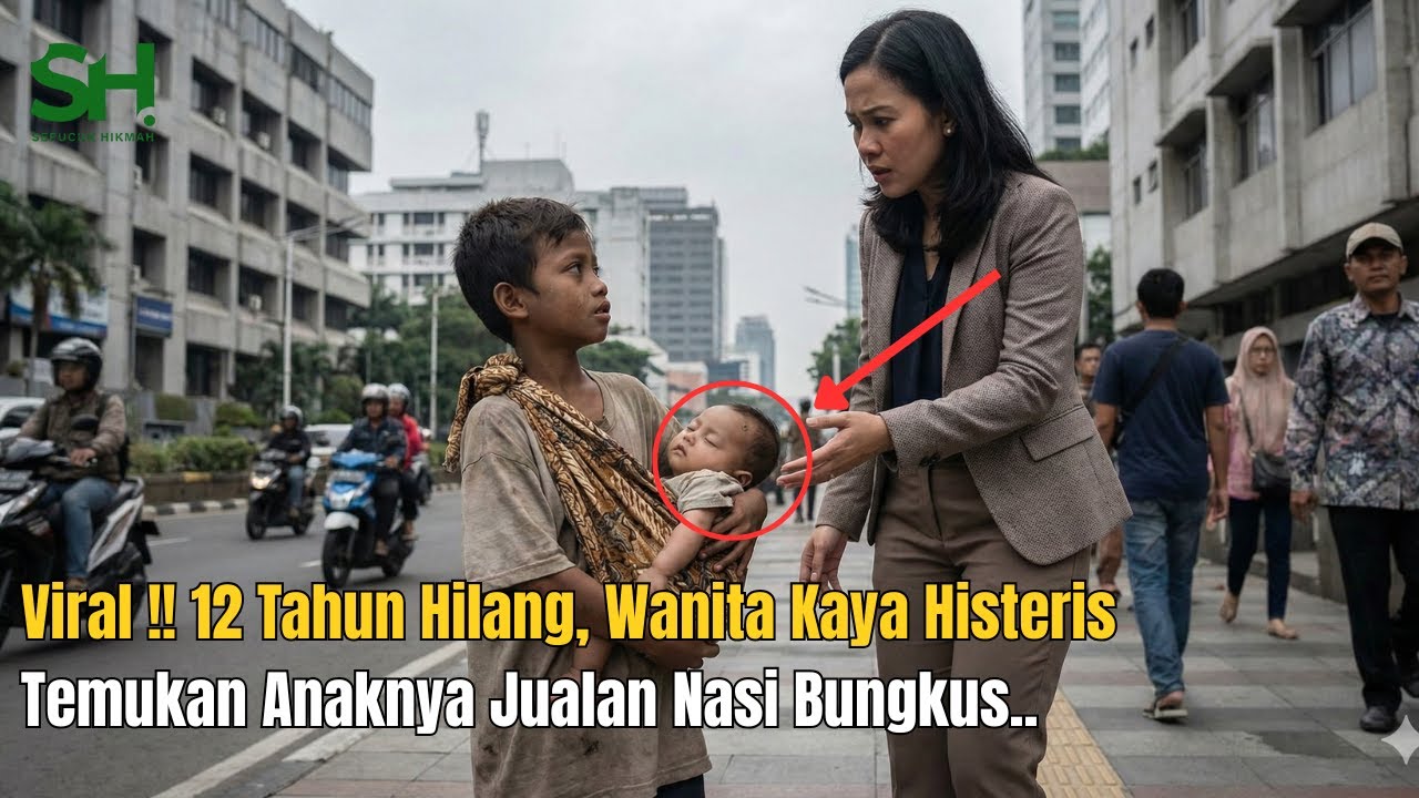 Viral !! 12 Tahun Hilang, Wanita Kaya Histeris Temukan Anaknya Jualan Nasi Bungkus..