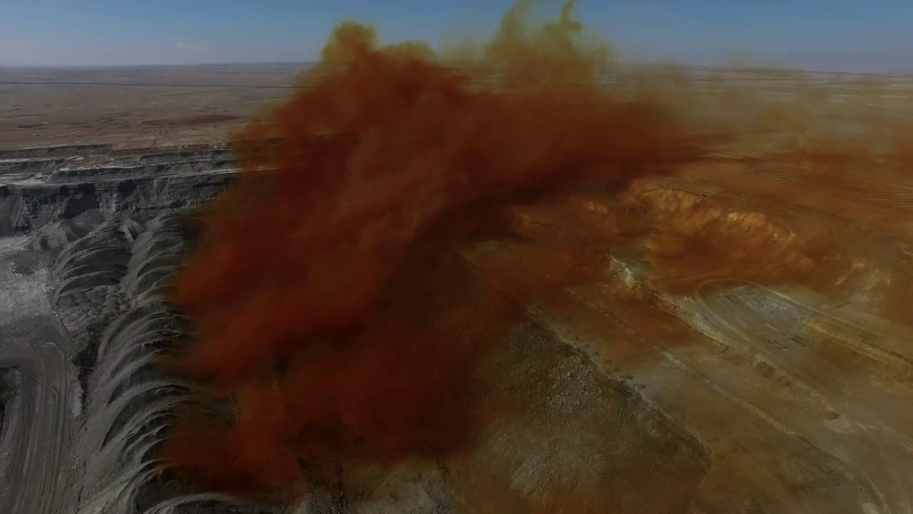 Blasting Emissions and Orange Cloud at Powder River Basin Coal Mine