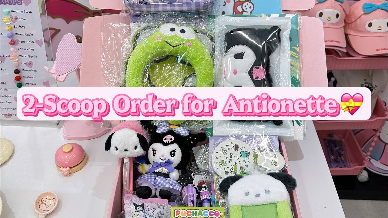 Packing a 2-Scoop Sanrio Mystery Box 💜 Kuromi, Pochacco & Keroppi | Antionette’s Order #2414