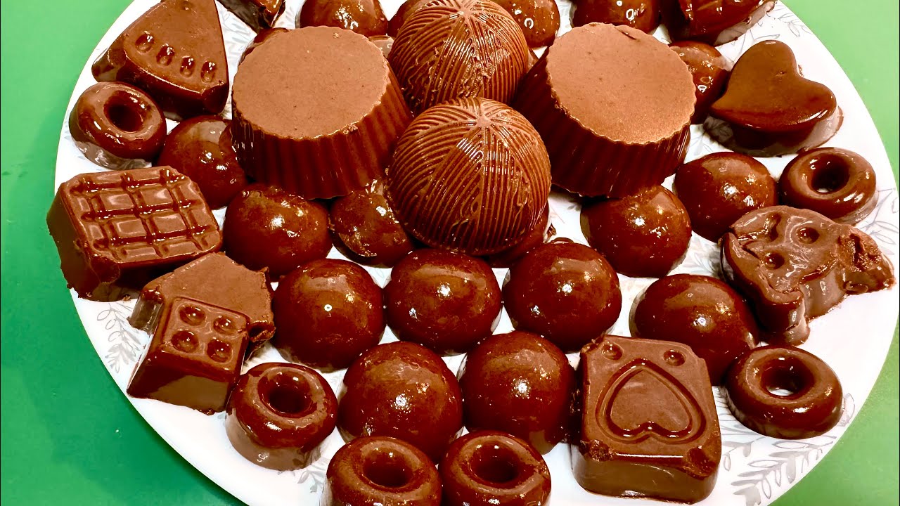 Желейные шоколадные конфеты-полезные и вкусные!Jelly chocolate candies - healthy and delicious!