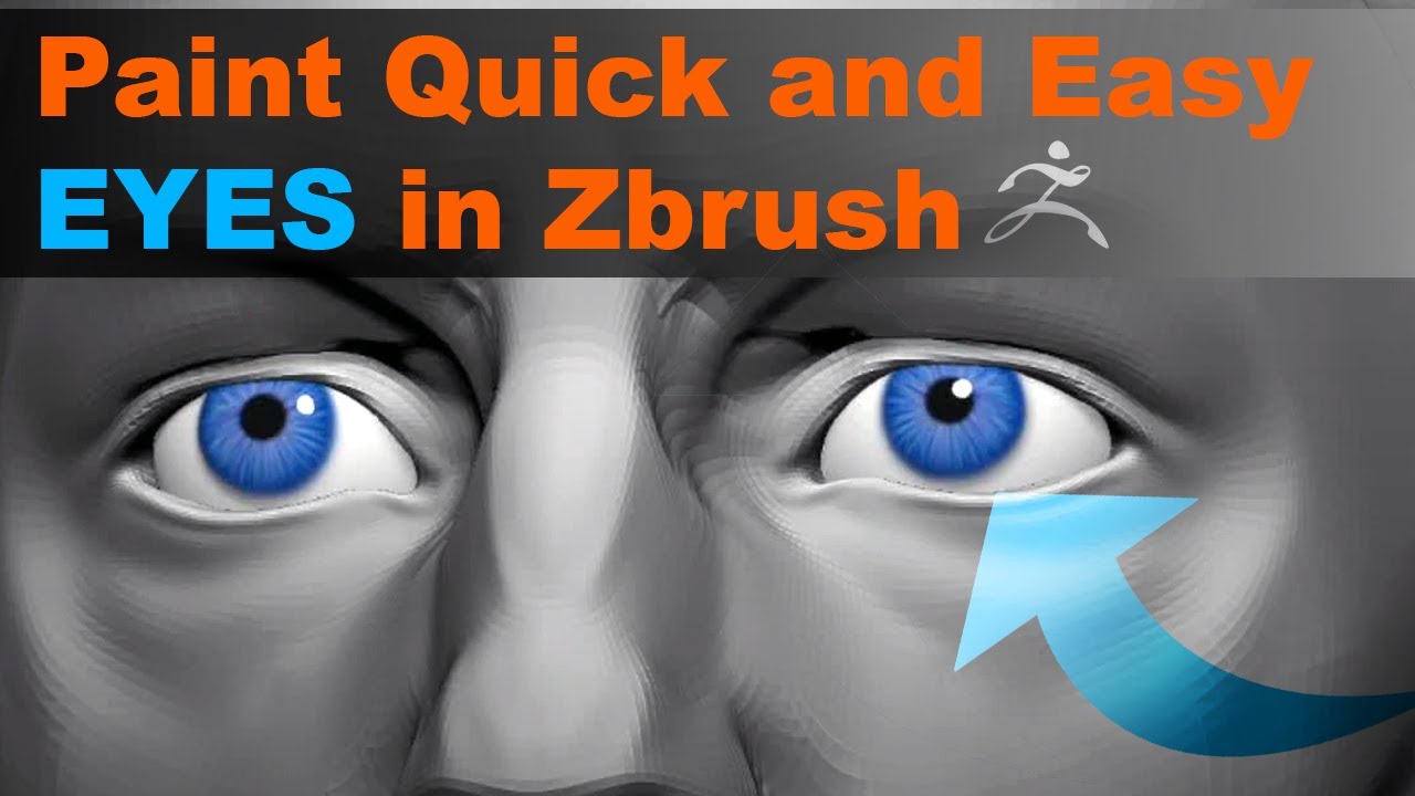 Paint Quick and Easy Eyes in Zbrush