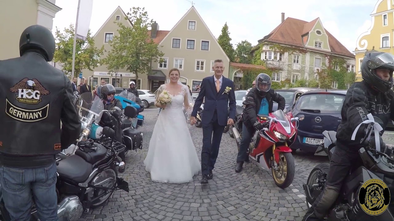 Hochzeitskorso der Driving-Lions für Kerstin und Jochen Auer