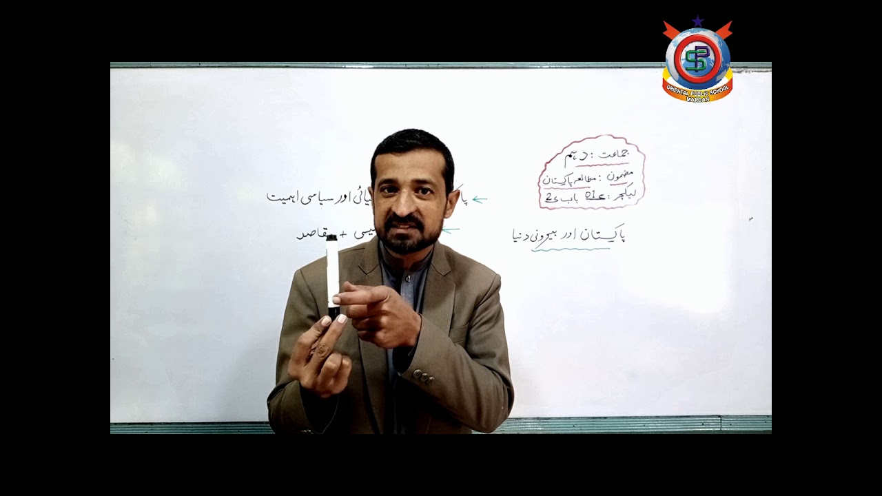 Pak Study Lecture 9  پاکستان کی جغرافیائی اور سیاسی اہمیت Class 10th