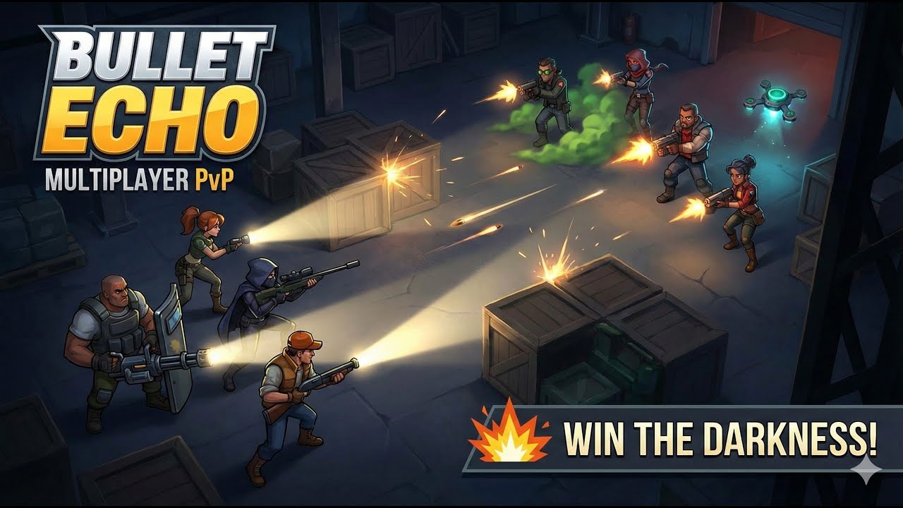 Bullet Echo Multiplayer PvP 🔥 Stealth, Strategy & Battle Royale Gameplay!