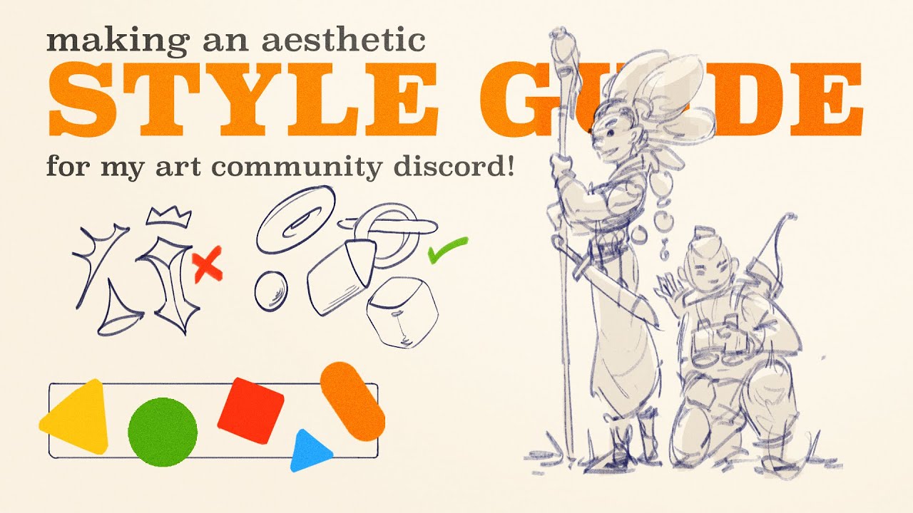 Creating a style guide for my art community Concept art project!!  - Stream 74