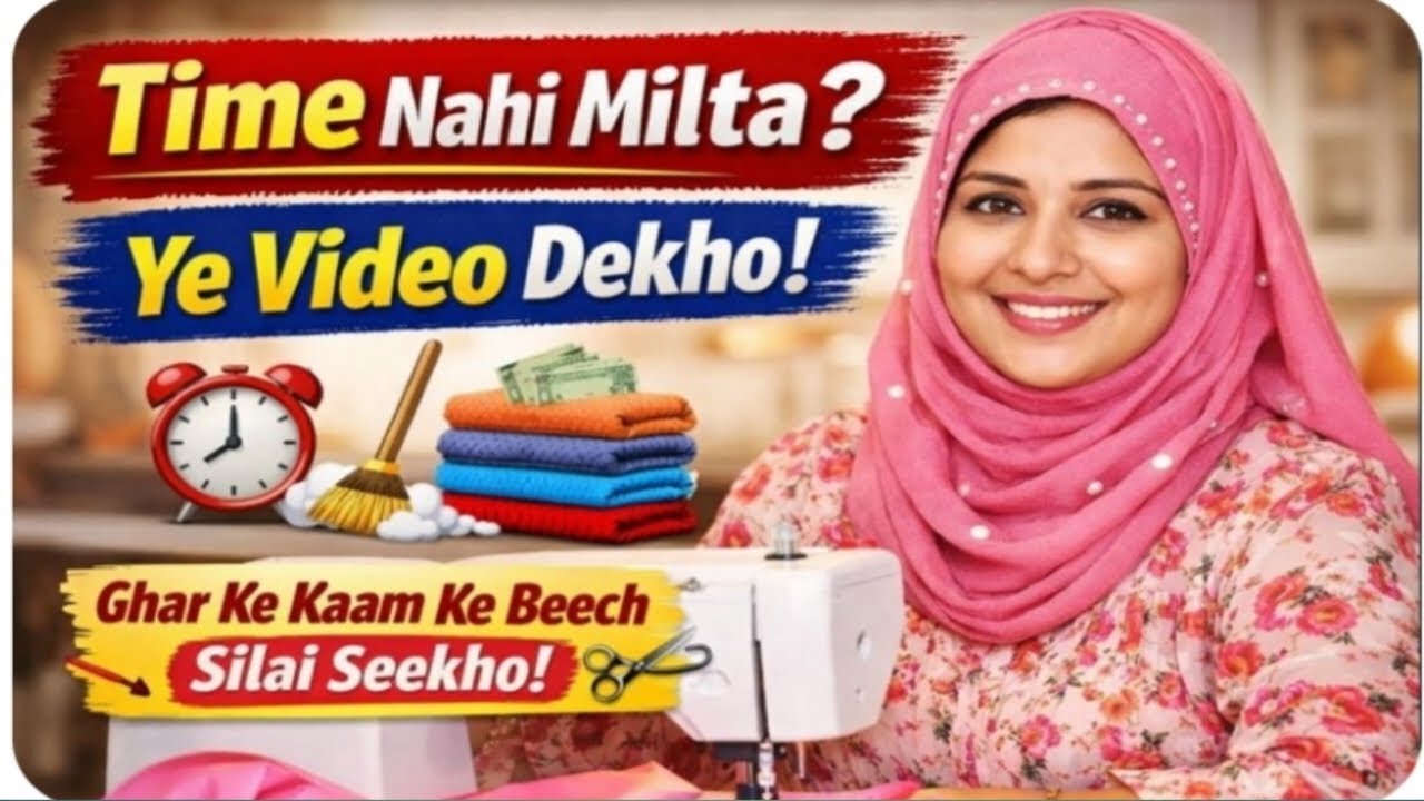 Time Nahi Milta ? ye Video Dekho ! Ghar Ke Kaam Ke Beech Silai Seekho🪡👗✂️