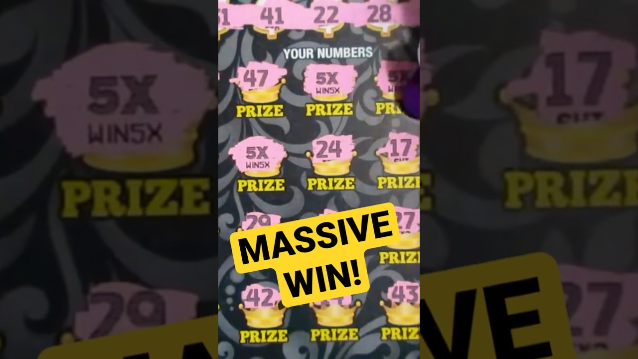 You Won&rsquo;t Believe It! Massive Scratch Off Lottery Ticket Win! #shorts #lottery #shortvideo