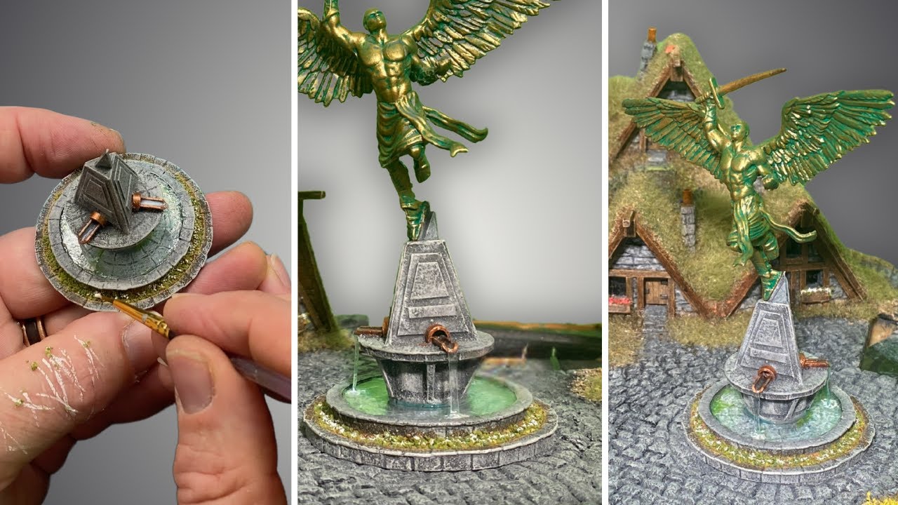 Ep.69 Miniature Fountain Diorama | Learn to Build From Scratch