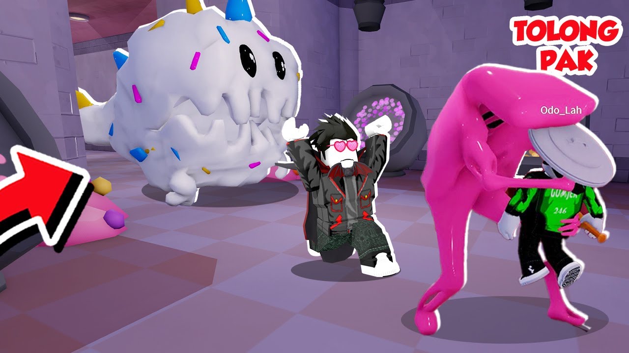 KABUR DARI RAINBOW FRIENDS PERMEN PALING NGAKAK DI ROBLOX!!!