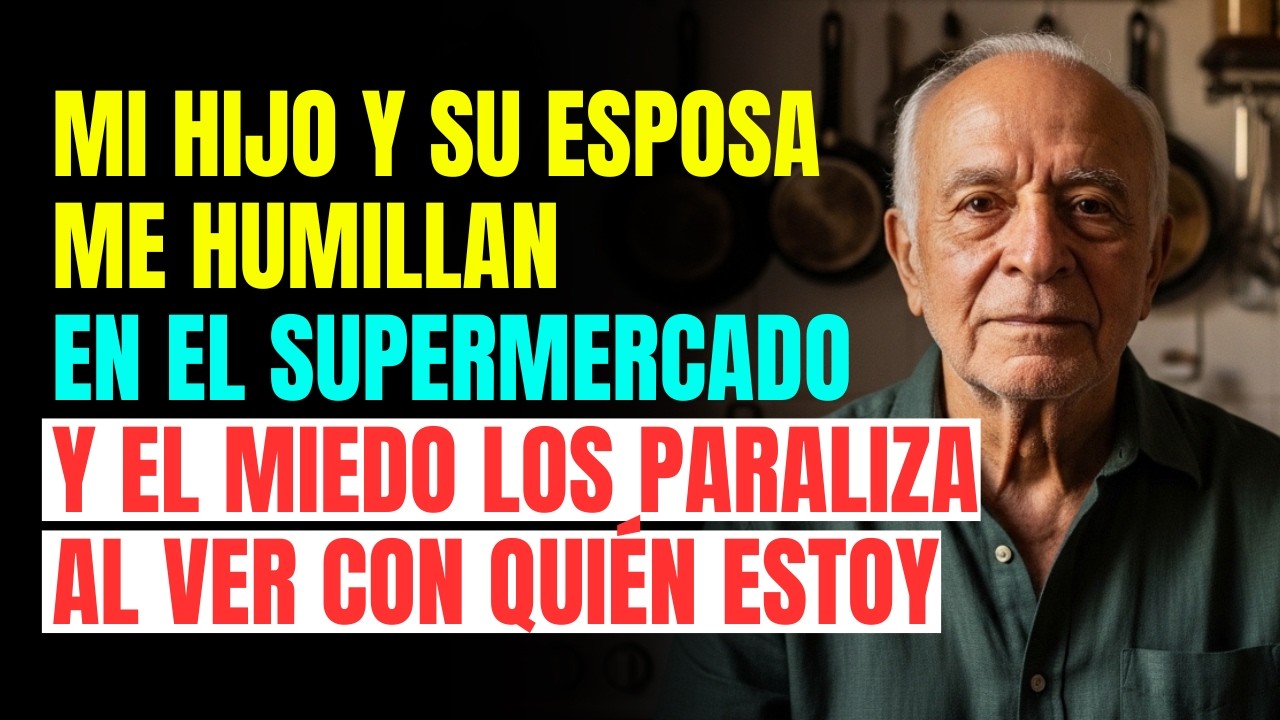 Mi Hijo Y Su Esposa Me Humillan En El Supermercado👥 Y El Miedo Los Paraliza Al Ver Con Quién Estoy