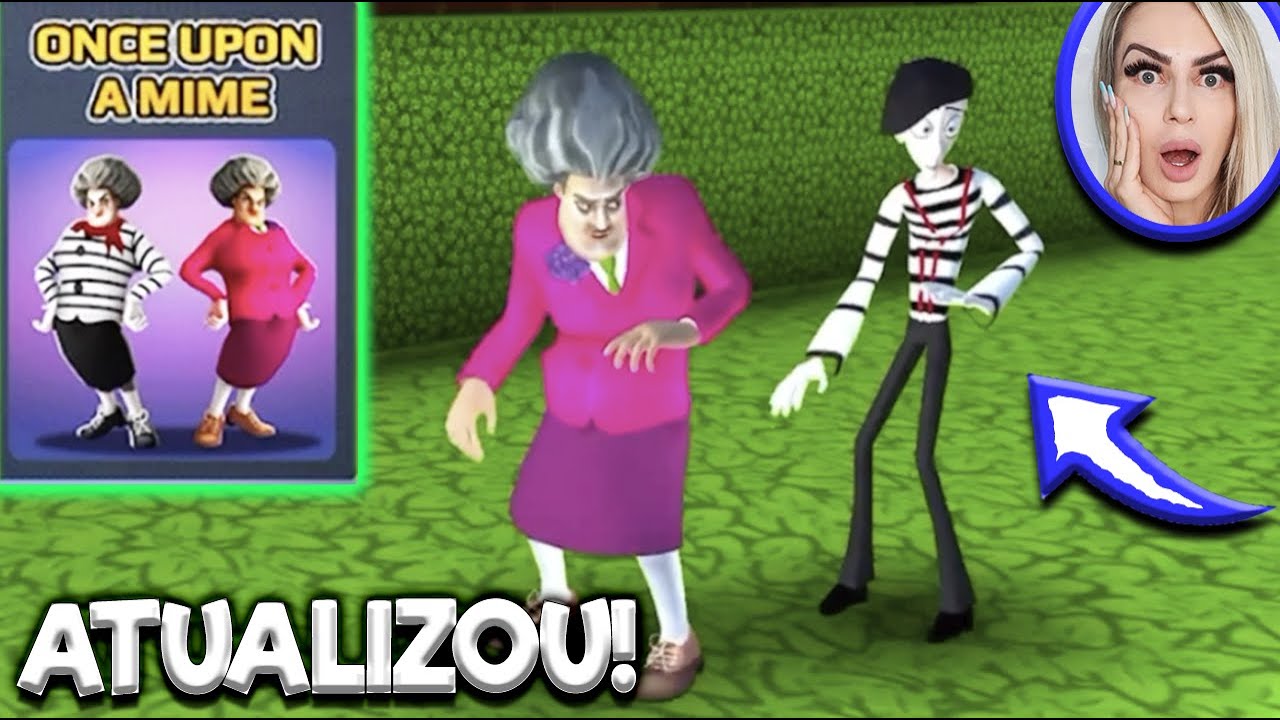 Atualizou! A PROFESSORA MALVADA virou MÍMICA Scary Teacher