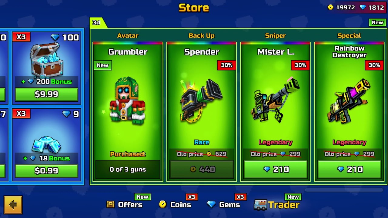 St Patrick’s Day weapons review/gameplay - Pixel Gun 3D