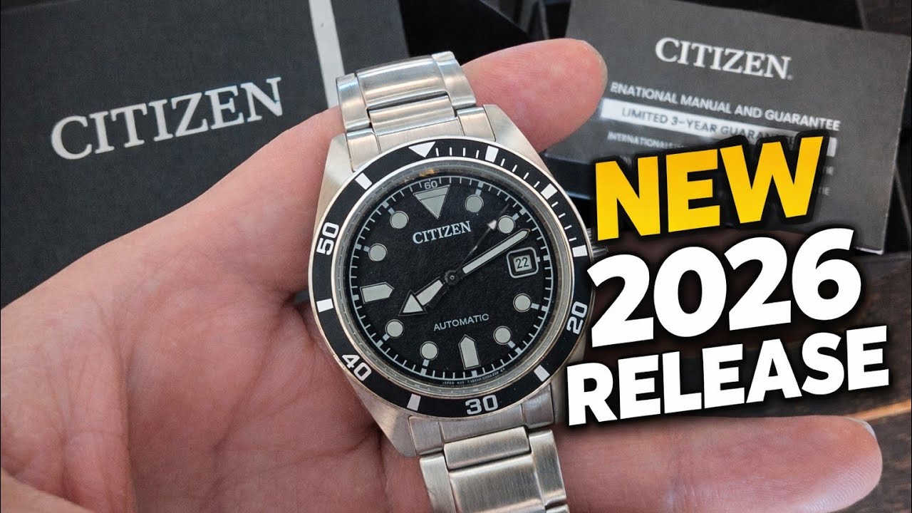 Новинка 2026 года! Дайверские часы CITIZEN NJ0221-50E, 38 мм! Видео распаковки.