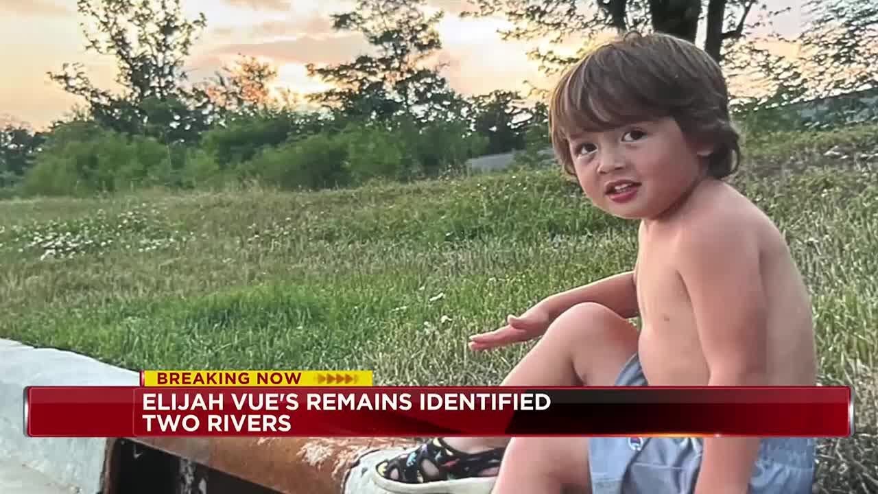 Two Rivers Police identify human remains found as missing child Elijah Vue
