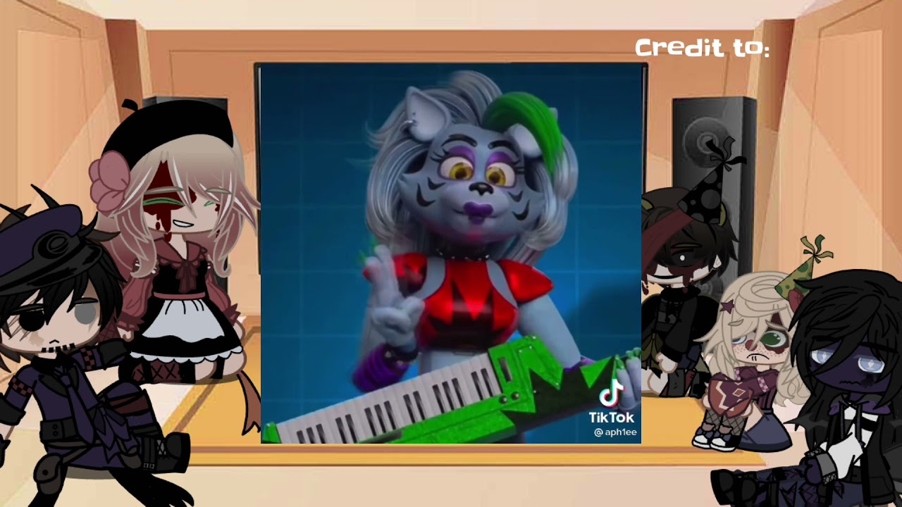 The Aftons react to security breach Tiktok part 1/? []Gacha club][fnaf]