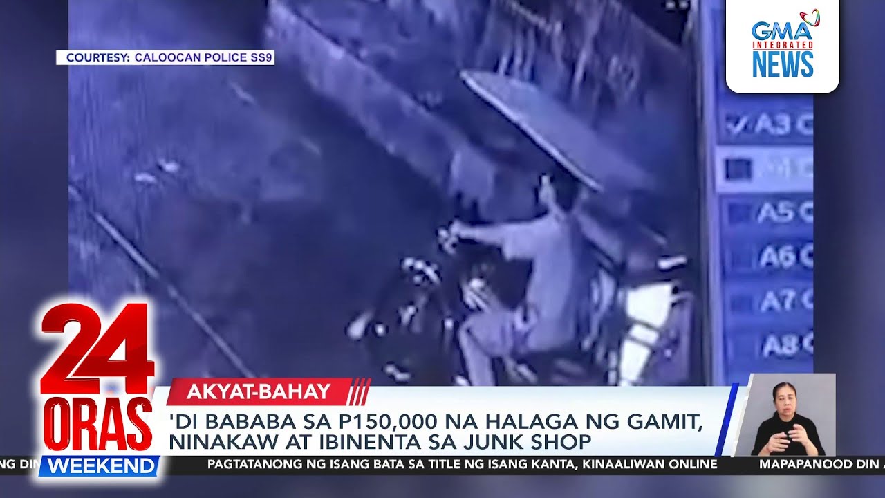 'Di bababa sa P150,000 mga gamit, ninakaw at ibinenta sa junk shop | 24 Oras Weekend