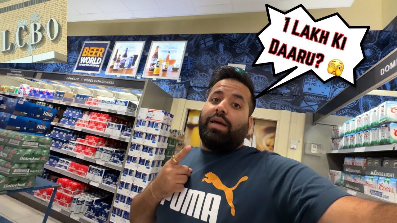 Canada me Sharaab Kitni Sasti milti hai?  Wine Shop Experience in Toronto,Ontario