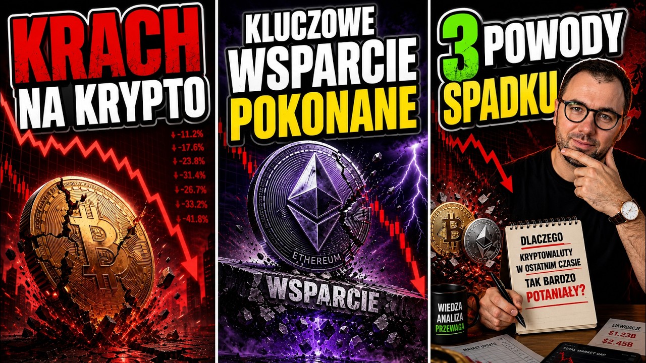 BITCOIN TONIE! 3 powody nagłego spadku