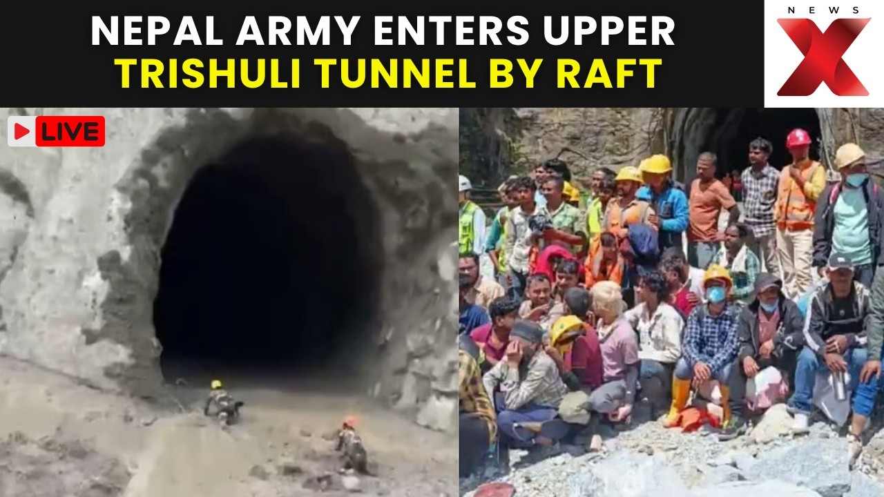 Upper Trishuli Tunnel Rescue LIVE : Nepal Army Releases Dramatic Flood Rescue Video | NewsX
