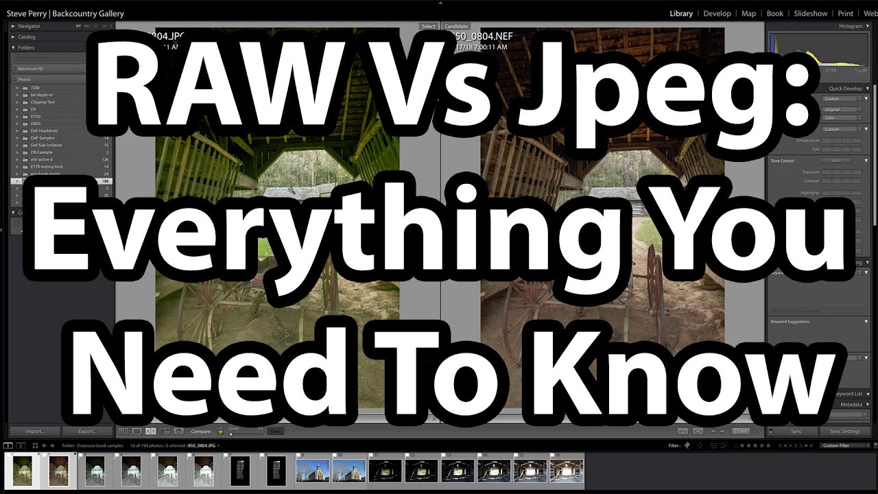 RAW против JPEG — ВСЁ, что вам нужно знать
