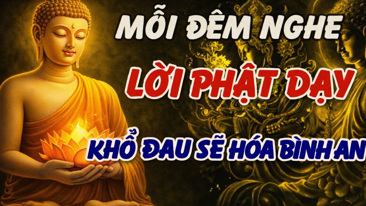 NGHE PHẬT PHÁP BAN ĐÊM ĐỂ NGỦ NGON – Buông Bỏ Áp Lực, Tha Thứ, Tâm An, Hết Mệt Mỏi|Chữa Lành Tâm Hồn