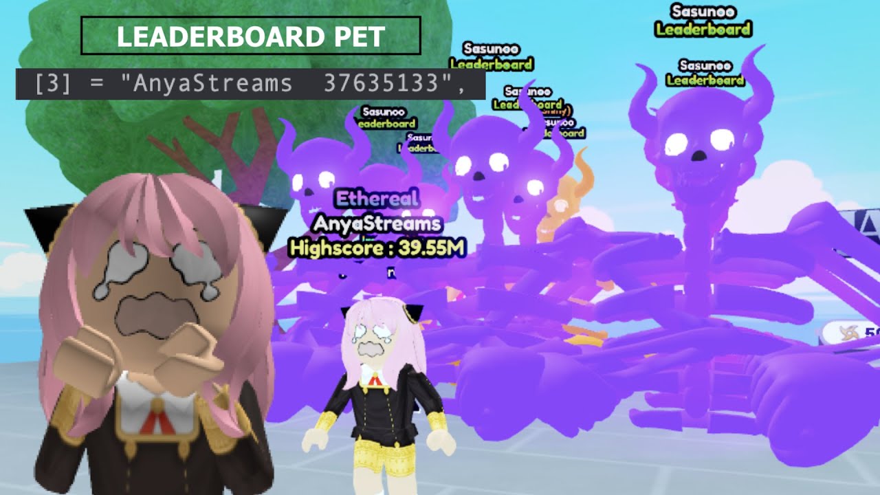 Huge Leaderboard PET glitch - Roblox Anime Race Clicker