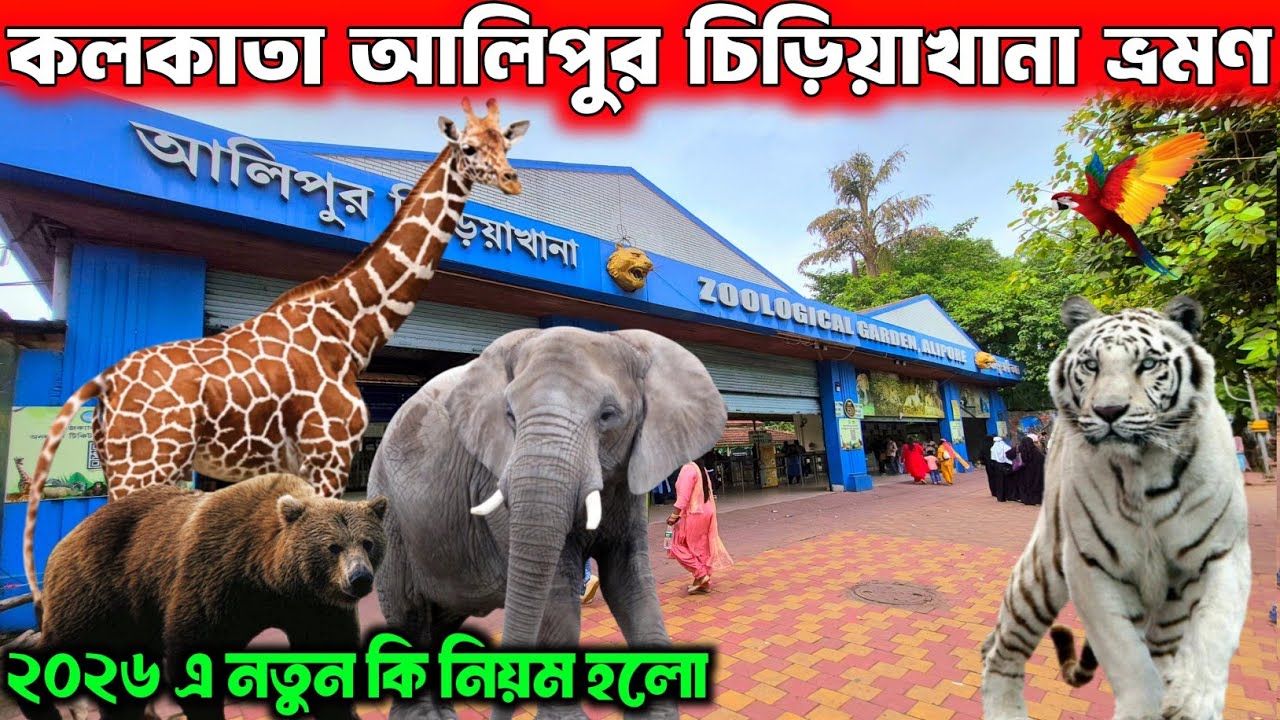 Kolkata Alipore Zoo | আলিপুর চিড়িয়াখানা | Kolkata Zoological Garden | Alipore Zoo Ticket Price