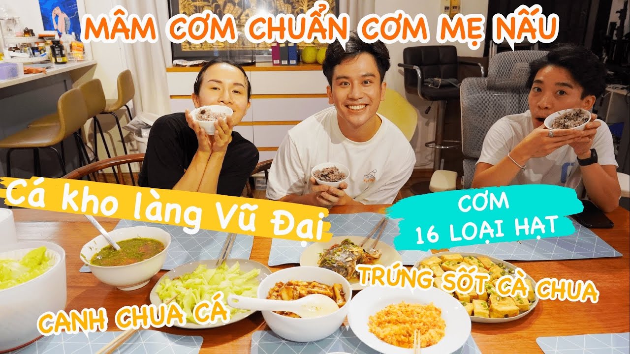 Bữa tối chuẩn cơm mẹ nấu với CÁ KHO LÀNG VŨ ĐẠI và cơm 16 loại hạt cực healthy // Dinology