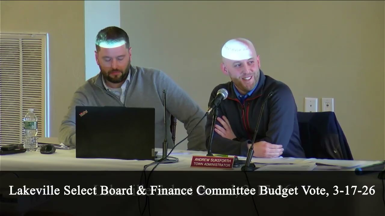 Lakeville Select Board & FinCom - Override Vote, 3-17-26