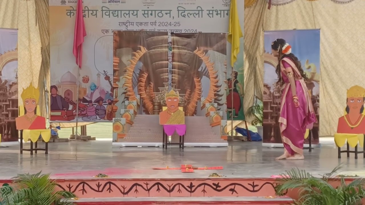 Draupadi monoact // cluster level // 1st position // Delhi region