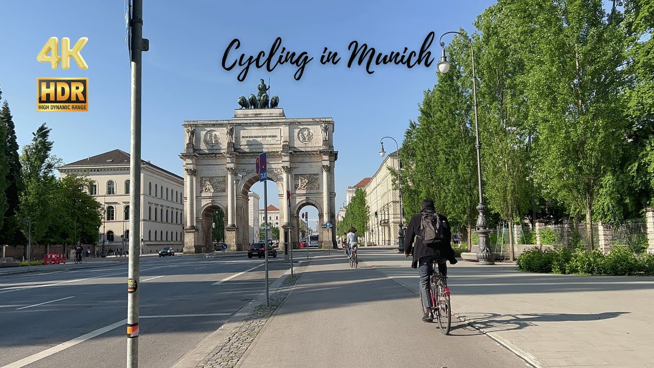 Cycling in Munich  - Through the heart of Bavaria - 4K HDR