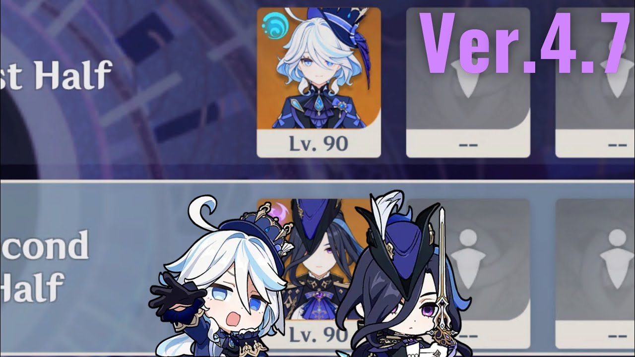 【原神】Ver.4.7 フリーナ＆クロリンデの両単騎で螺旋12層 星9クリア/Ver.4.7 Spiral Abyss Floor 12 Furina ＆ Clorinde