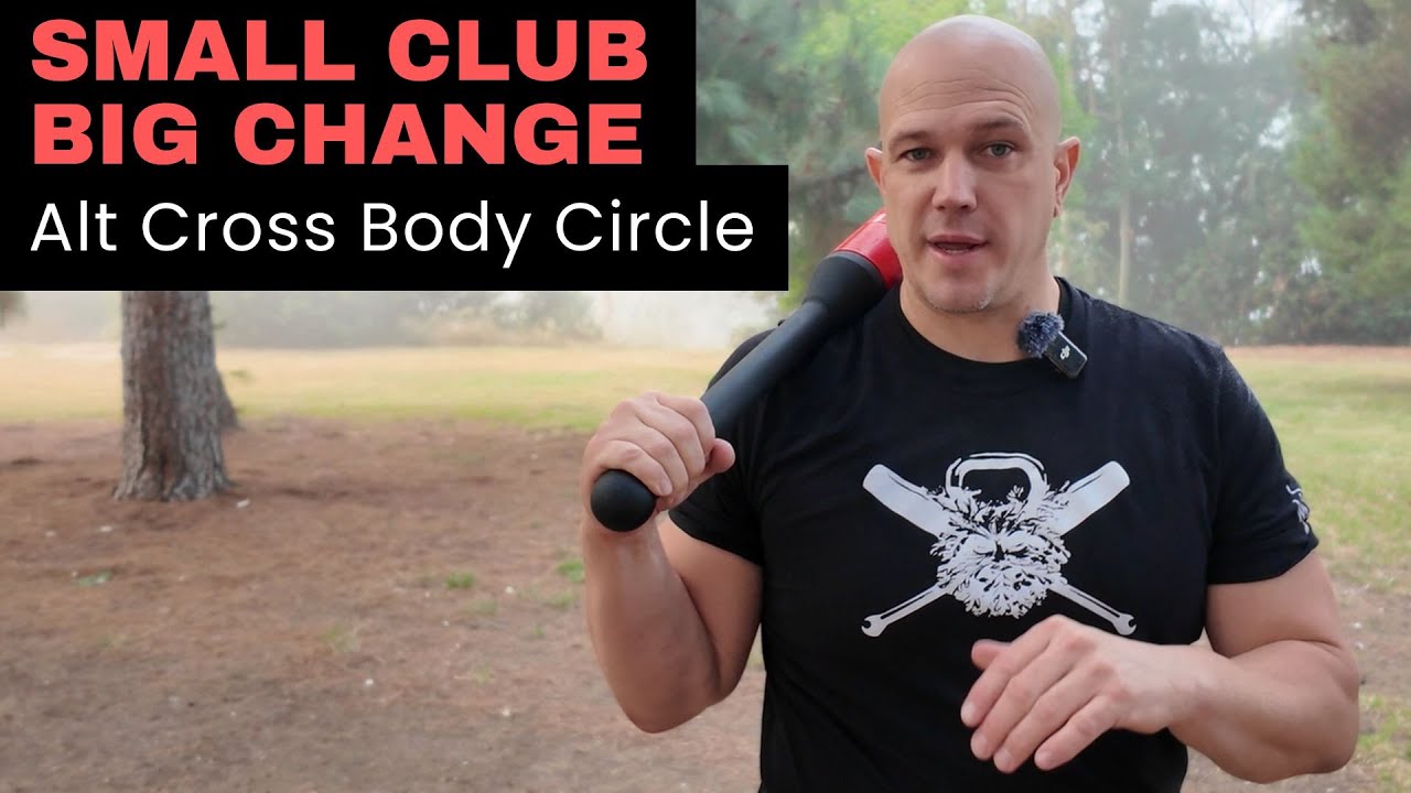 The Heavy Club Advantage in All Athletic Performance | Single Arm Club 37 Stagger Stance Alt Circle