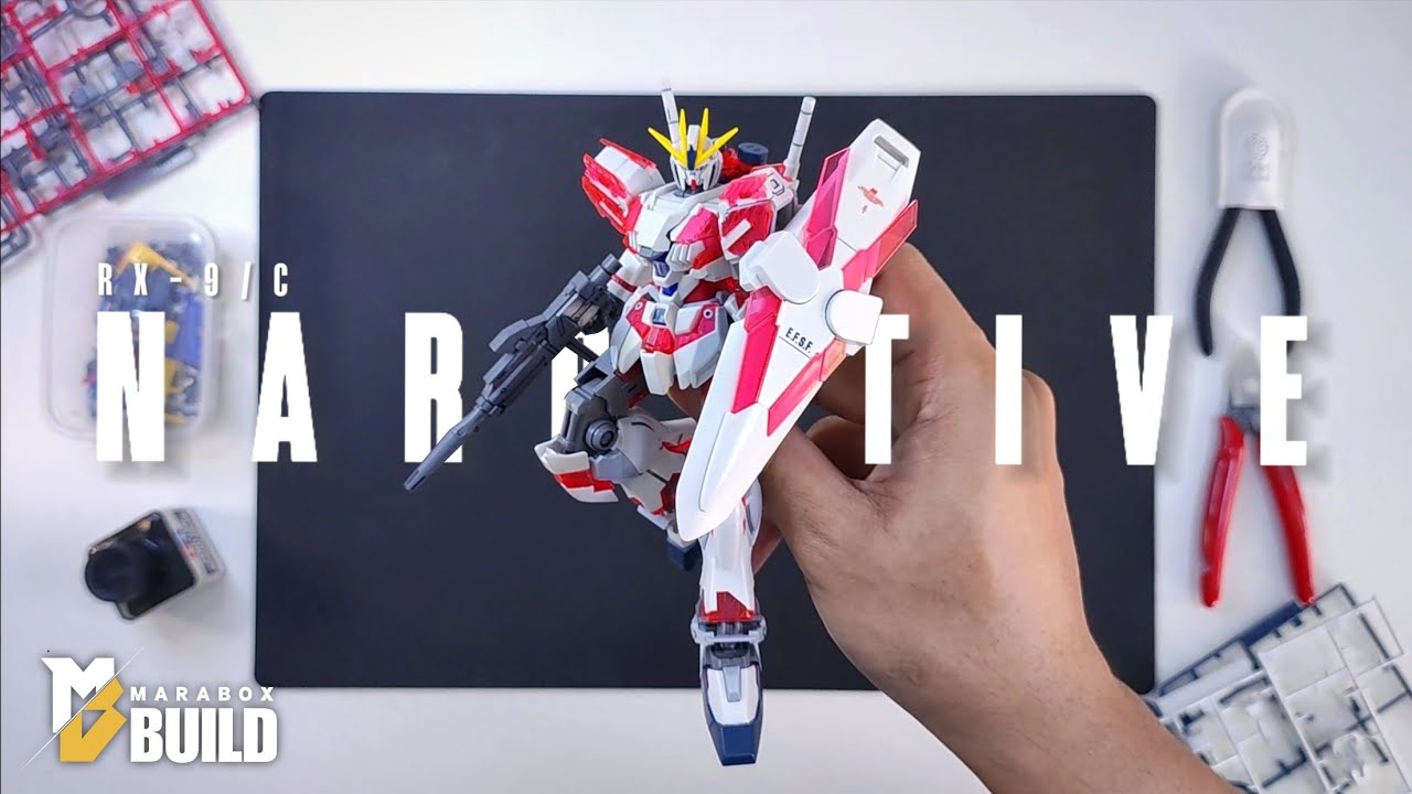 HG 1/144 RX-9/C NARRATIVE GUNDAM C-PACKS | ASMR BUILD | BOOTLEG