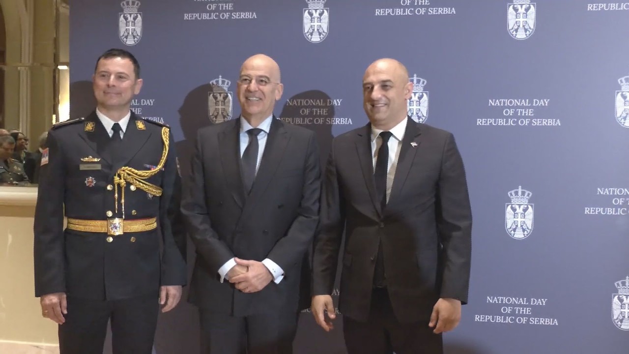 Παρουσία  του ΥΕΘΑ Νίκου Δένδια στον Εορτασμό της Εθνικής Εορτής της Σερβίας
