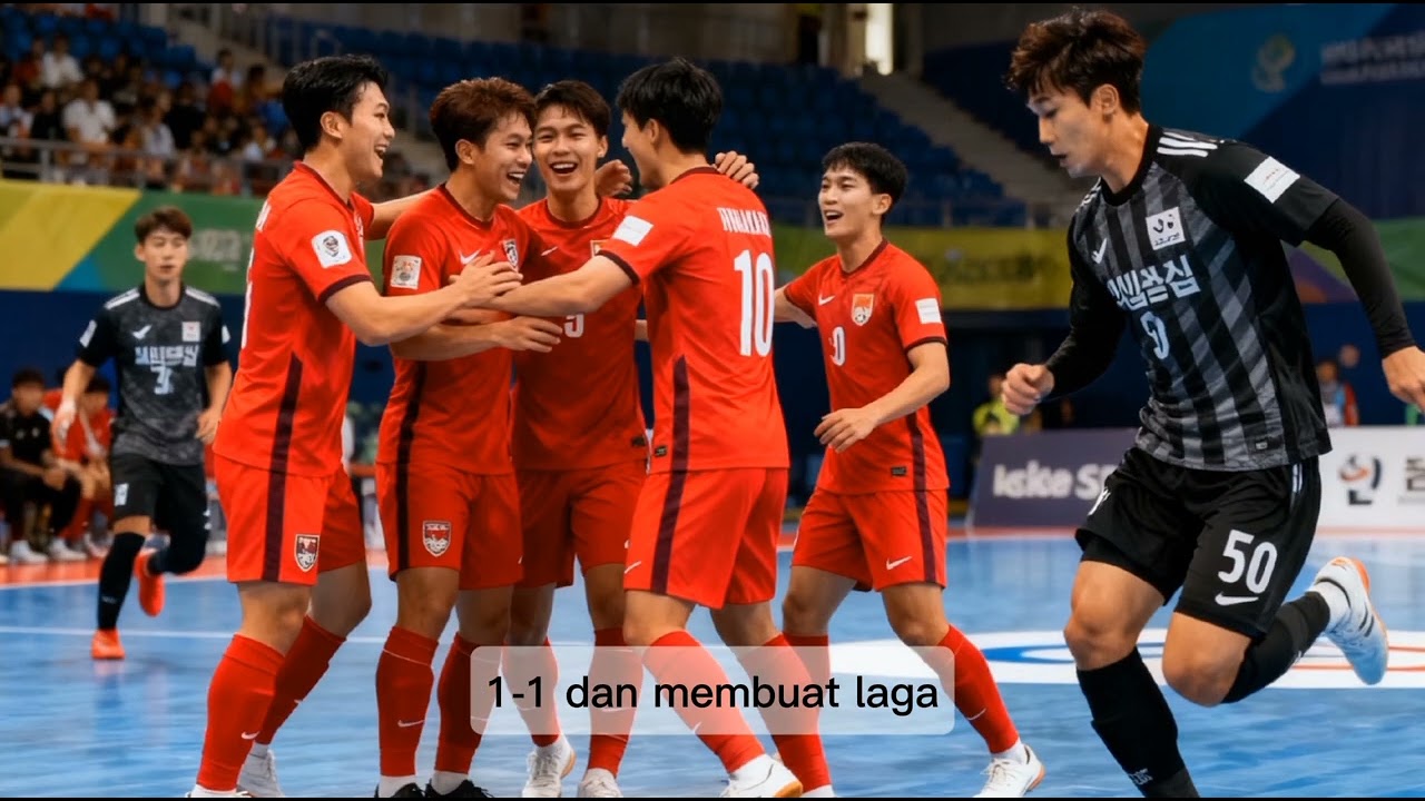 Indonesia Juara Grup A & Ke Perempat Final Futsal Piala Asia 2026 Setelah Bermain 1-1 Dengan Irak