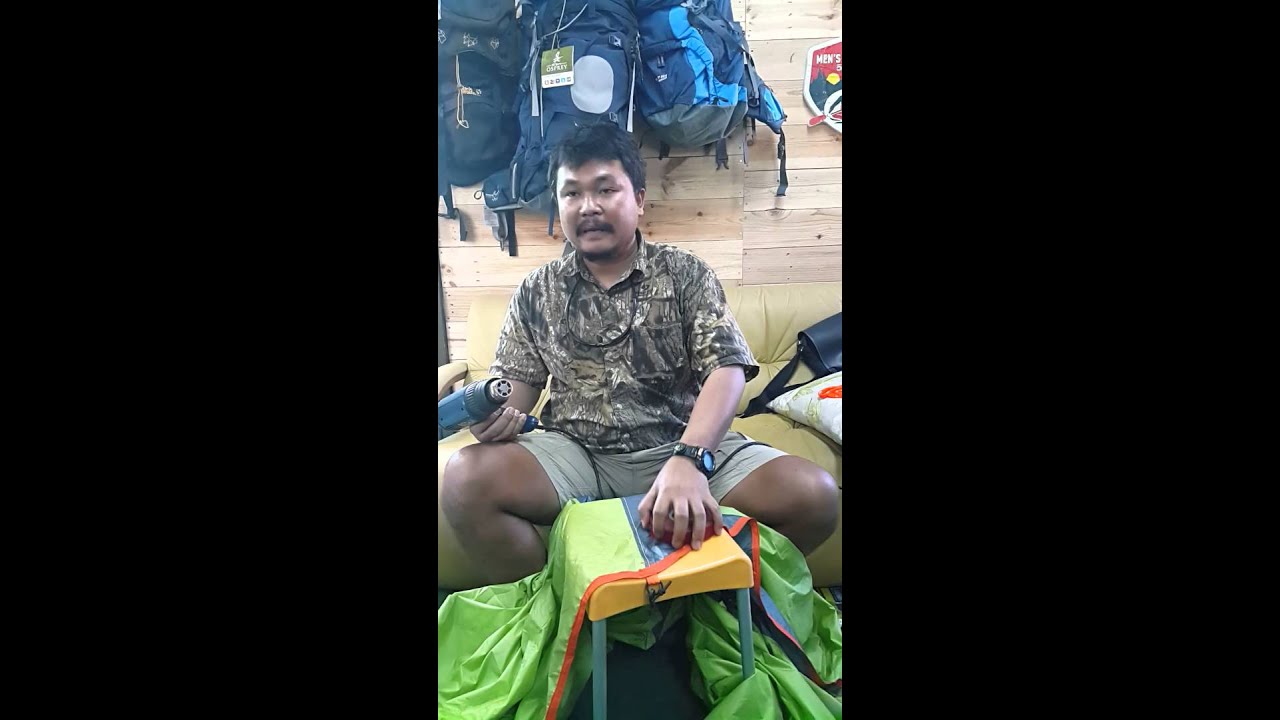 วิธีและเทคนิคการซีนตะเข็บเต้นท์