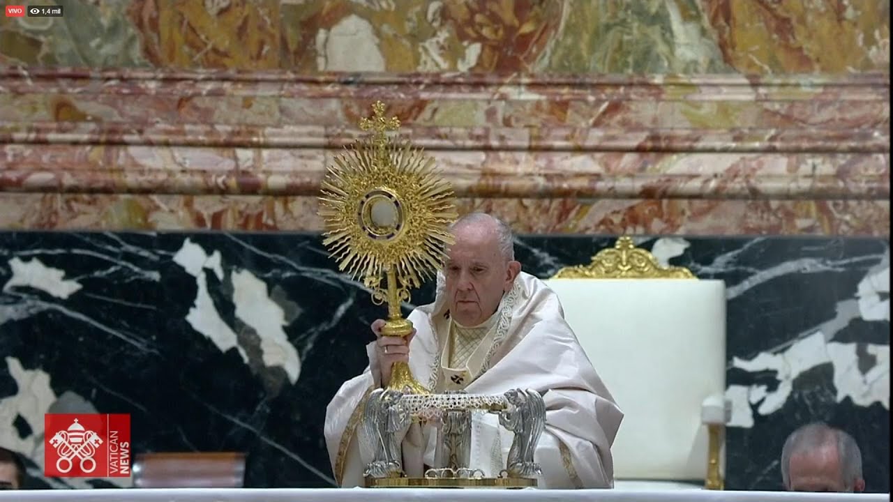 Misa Domingo de CORPUS CHRISTI Papa Francisco 2021 Basilica de San Pedro El Vaticano EN VIVO 🔴