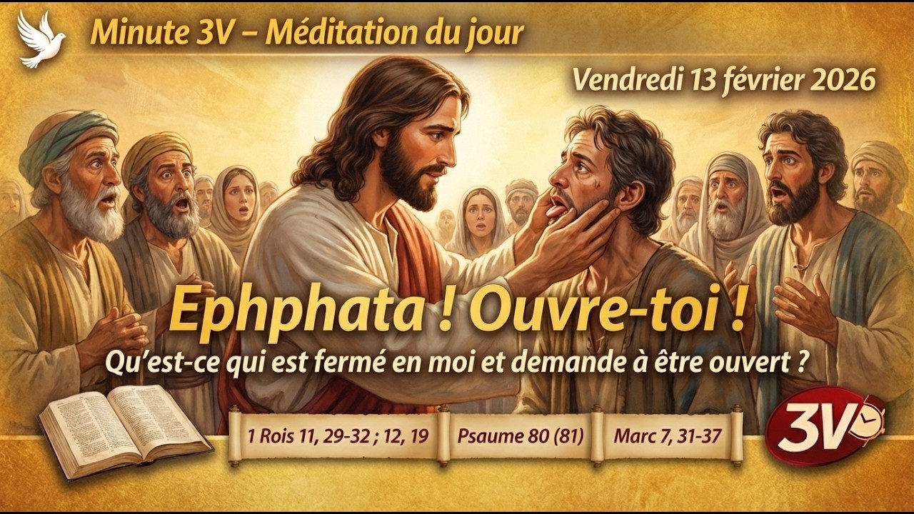 EFFATA, OUVRE-TOI || ET SI TU ETAIS SOURD … SANS LE SAVOIR? || MEDITATION DU 13 FEV 2026