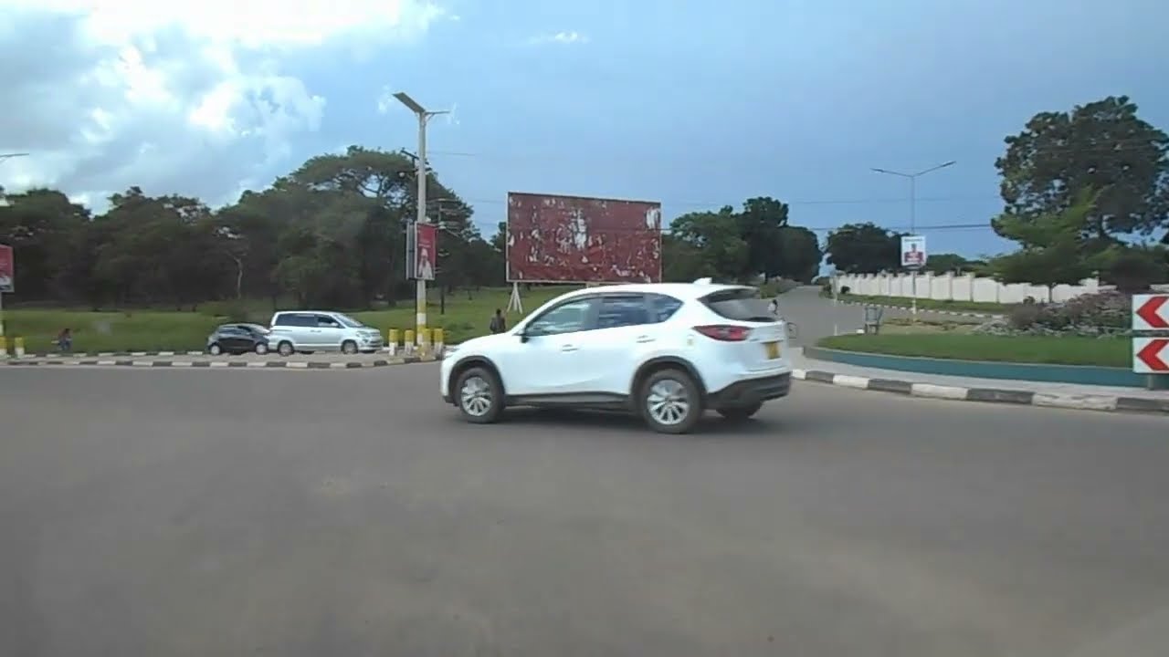 Let us Drive in the City Center of Lilongwe Malawi