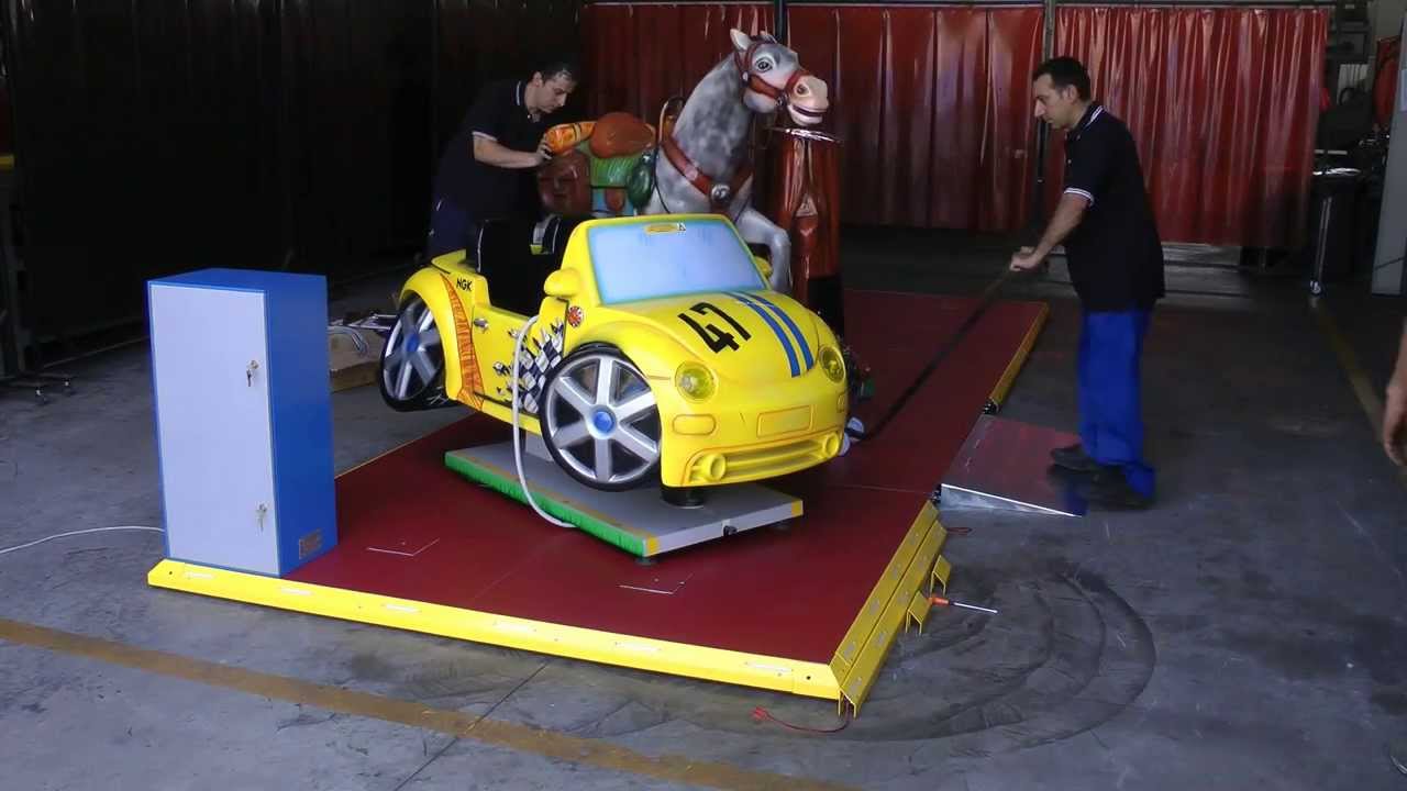 Kiddie rides platform installation