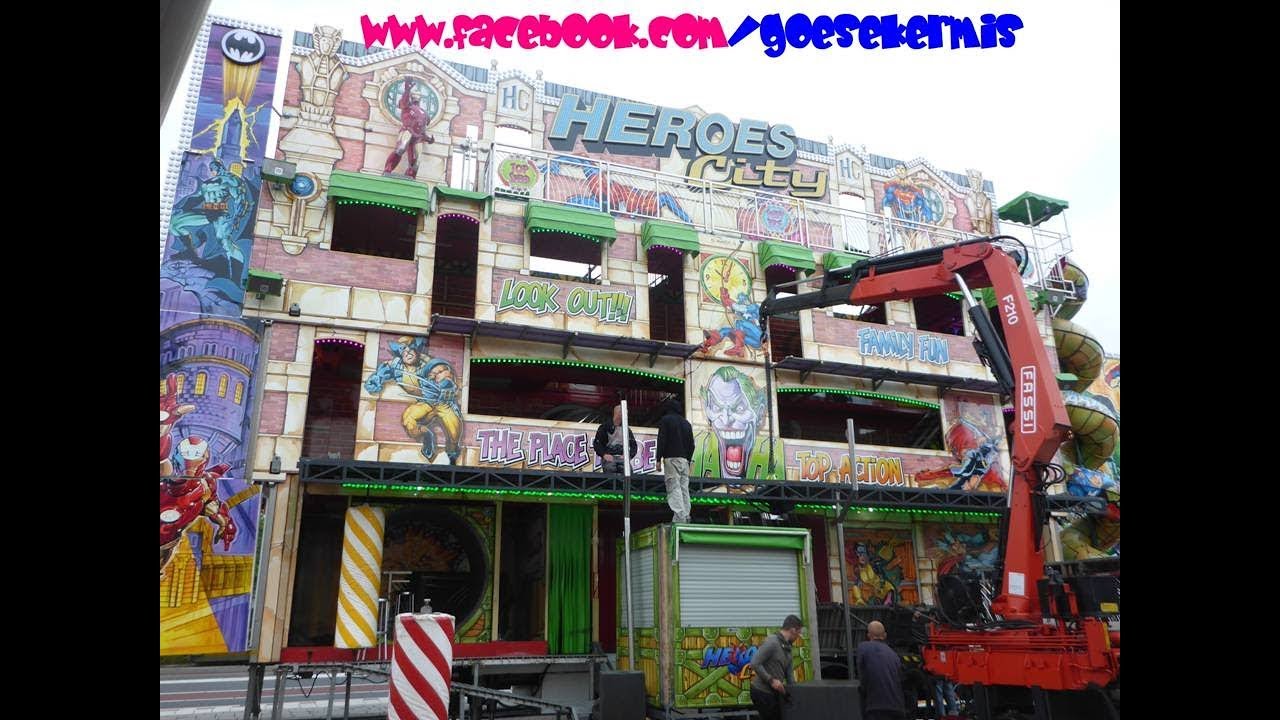 Opbouw Kermis Goes 2017 deel 3