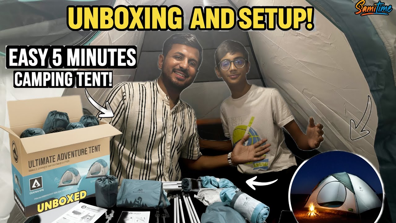 New Tent Unboxing⛺ Camping Setup & First Look😍